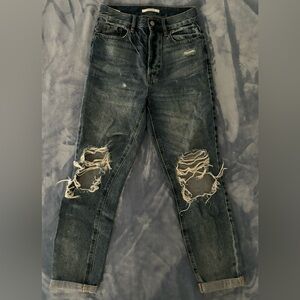 Pacsun Women’s Straight Leg Jeans Ripped, Size US 24